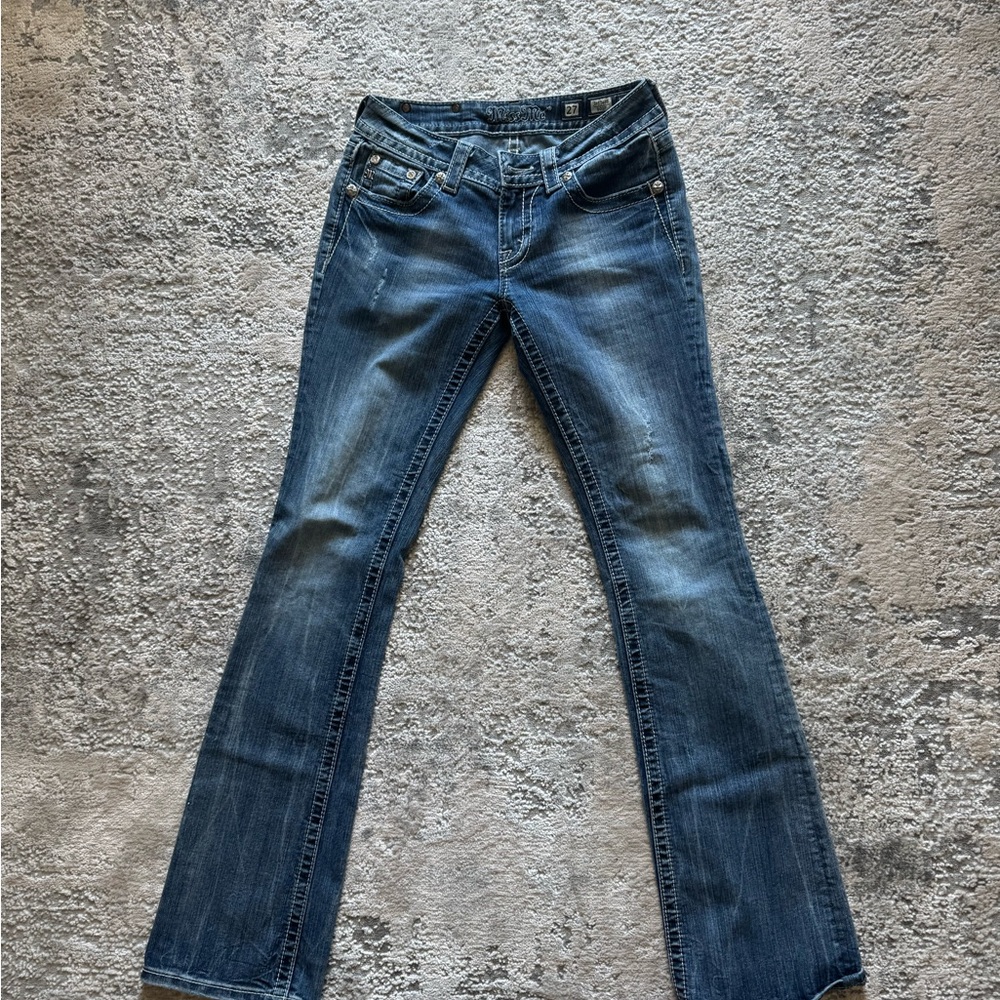 Miss Me Flare Jeans in Classic Blue
